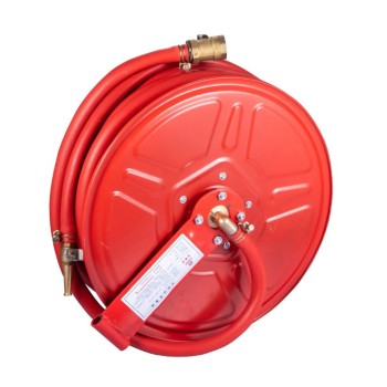 重庆消防软管卷盘20/25米消火栓箱自救式轻便消防水龙水管