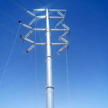 Q355B材料輸電線(xiàn)路鋼管桿