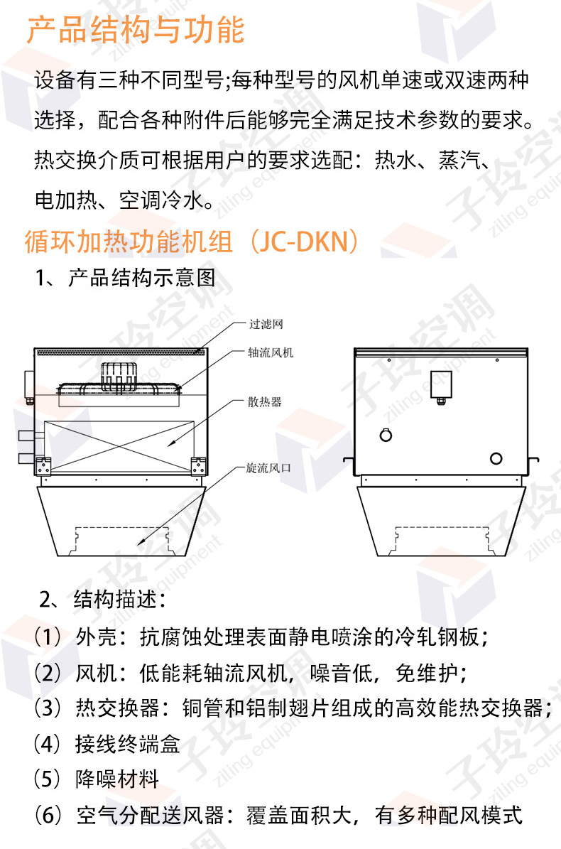 高大空间供暖机组