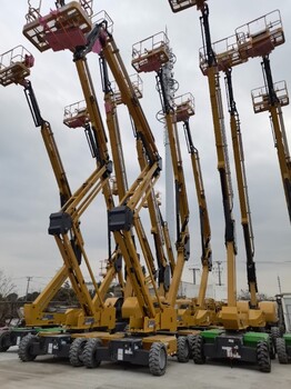 上海臨港南匯12米8米自走升降機(jī)包月15米曲臂車天租
