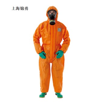 化学防护服/无机化学品防护服/有机化学品防护服，连体带帽防化服