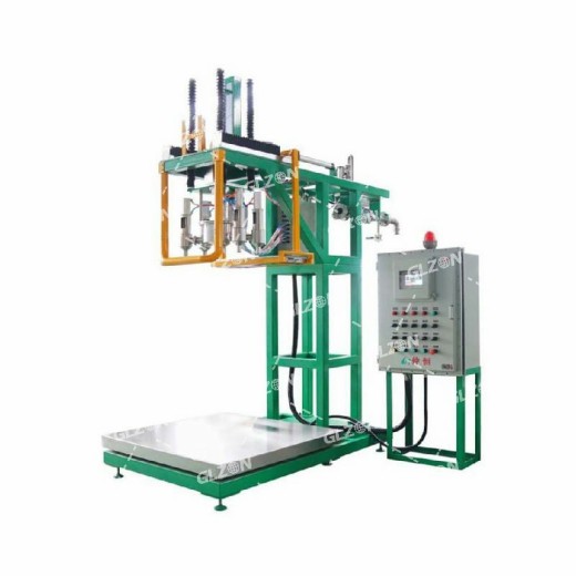 磷酸灌装机_1000L-IBC吨桶四桶摇臂式灌装机