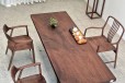 北美黑胡桃木原木整板实木大板休闲泡茶办公桌简约现代家具