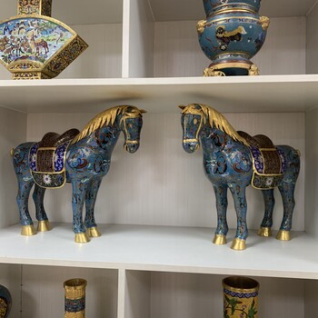 景泰藍裝飾家具銅胎掐絲琺瑯工藝品純手工制作景泰藍工藝品