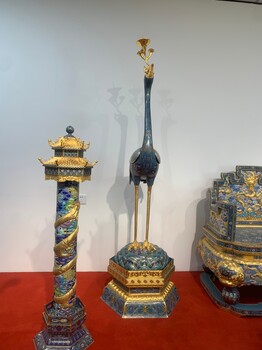景泰藍裝飾家具銅胎掐絲琺瑯工藝品純手工制作景泰藍工藝品