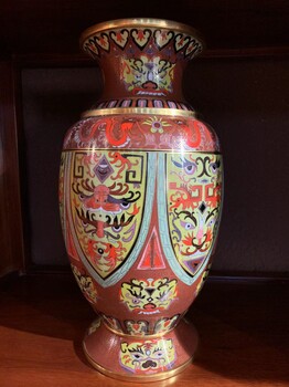 景泰藍(lán)裝飾景泰藍(lán)家具擺件景泰藍(lán)花瓶銅胎掐絲琺瑯工藝品