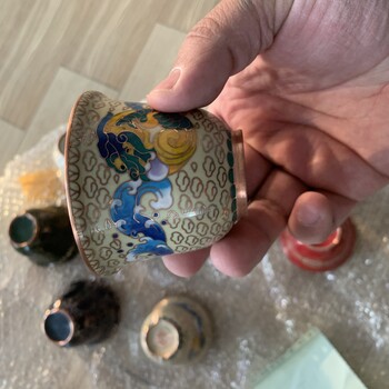 景泰藍(lán)裝飾景泰藍(lán)家具擺件景泰藍(lán)花瓶銅胎掐絲琺瑯工藝品
