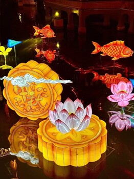 揚州節(jié)日彩燈中秋彩燈設計制作中秋花燈布藝材質(zhì)