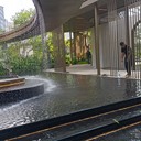 不銹鋼水簾雕塑飄帶售樓處雕塑燈光互動雕塑景觀園林雕塑