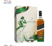 礼盒酒包装,尊尼获加绿色标签21年酒盒包装由旭升定制