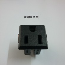 生产供应美式插座SS-6B电器AC电源输出美规15A电器UL插座