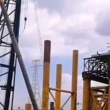 加油中山市火炬开发区桩机公司钢板桩施工班组勤快实现价值
