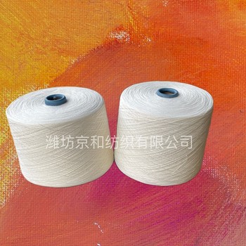 環錠紡t65/c3532支2股滌棉合股紗線倍捻紗滌棉紗