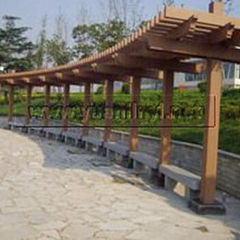 文化廣場景觀廊架-藝術(shù)景觀造型搭建-石家莊早來景觀公司