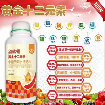 妙招黃金十二元素多元素葉面肥為峰肥業(yè)葉面肥多元素肥