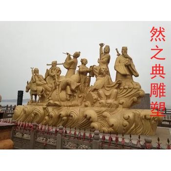 承接现代八仙过海雕塑制作厂家-广场系列-展品企业标志神话雕塑