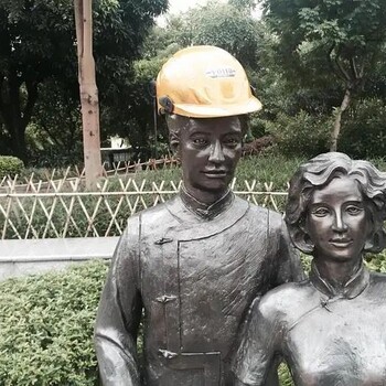 夫婦銅雕廠家擺件-公園銅雕小品-夫婦銅雕小品價格
