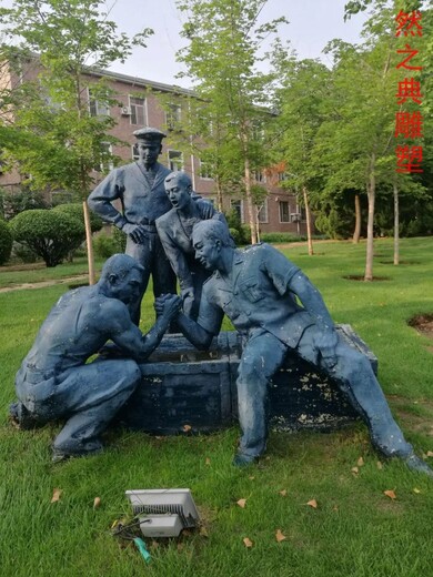 供需校園文化海軍雕塑制造-拉絲工藝-制造海軍雕塑素材