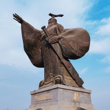 漢武大帝雕像制造商-古代人雕像-雕像人物標志