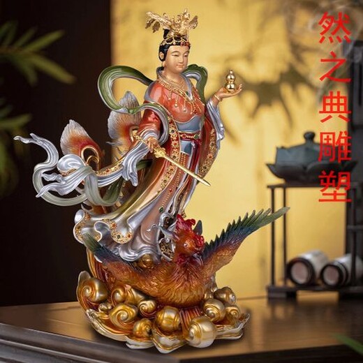 選用大型九天玄女神像制作