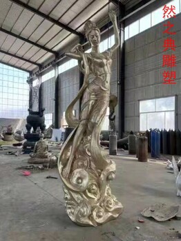 制作廣場景觀仙女雕塑制作-戶外擺放-優選文化館仙女雕塑