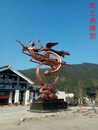 選定體育飛天銅雕工廠標(biāo)志服務(wù)商大型飛天銅雕