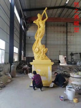 制造飛天雕塑素材價(jià)格-拉絲工藝-制作廣場(chǎng)景觀飛天雕塑