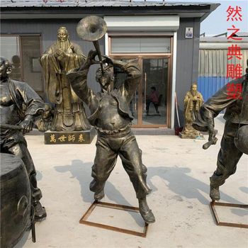 選用地產(chǎn)扭秧歌雕塑生產(chǎn)商-戶外雕塑-定做花園秧歌舞雕塑