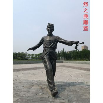 選用地產(chǎn)扭秧歌雕塑生產(chǎn)商-戶外雕塑-定做花園秧歌舞雕塑