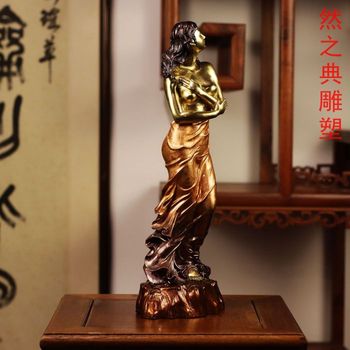 定制彩色女子銅雕制造商-園林裝飾-訂做女子銅雕生產(chǎn)
