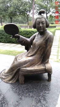 定制彩色女子銅雕制造商-園林裝飾-訂做女子銅雕生產(chǎn)