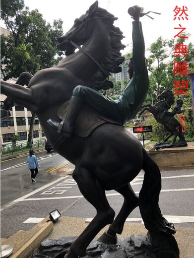 展示騎手雕塑供應(yīng)商廣場(chǎng)系列觀賞型古代騎手雕塑效果