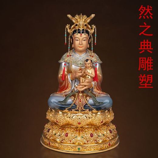 精選藝術(shù)三霄神像生產(chǎn)商-小區(qū)神像-定制彩色三霄神像