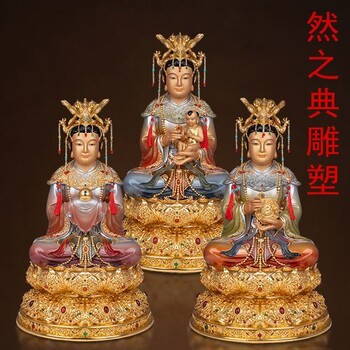 提供金屬三霄神像制作工廠-小區(qū)神像-定做城市三霄神像