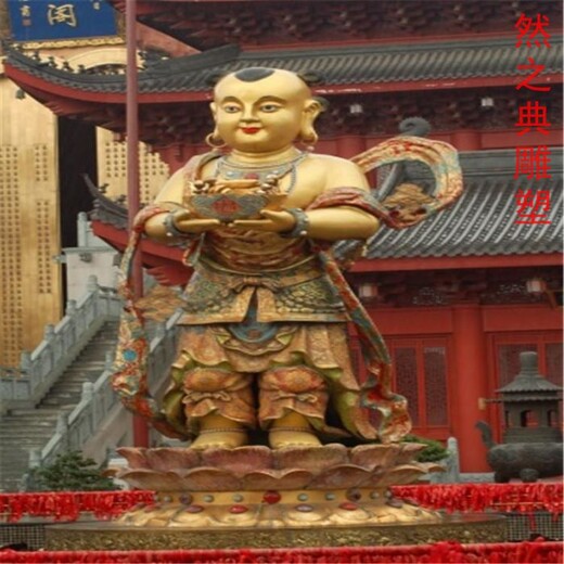 優(yōu)價民族金童玉女雕塑制作-室外雕塑-供應景觀切面寺廟神像