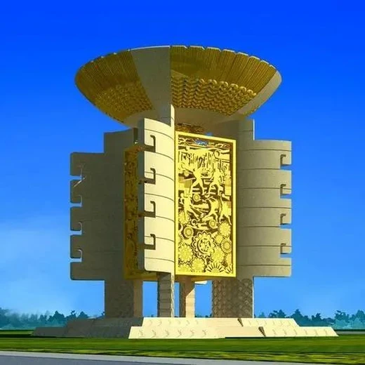 展品穿墻豐收雕塑生產(chǎn)-廣場(chǎng)系列-生產(chǎn)五谷豐登