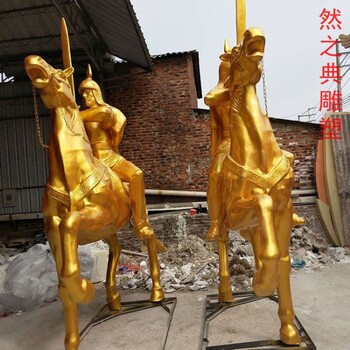 生產(chǎn)體育武士銅雕制作-街頭藝術(shù)-點(diǎn)擊金屬武士銅雕