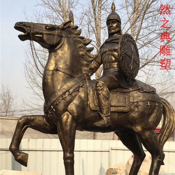 生產(chǎn)體育武士銅雕制作-街頭藝術(shù)-點(diǎn)擊金屬武士銅雕