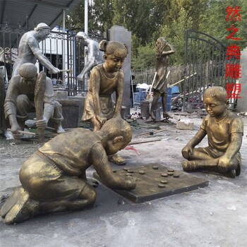 下棋雕塑廠家民俗文化小品民俗下棋雕塑價(jià)格