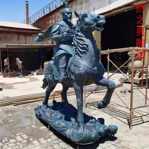 將軍岳飛雕塑廠家精忠報國名人歷史岳飛雕塑供應(yīng)商