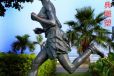 健儿运动员雕像厂家摔跤踢球跑步人物运动员造型雕像供应商