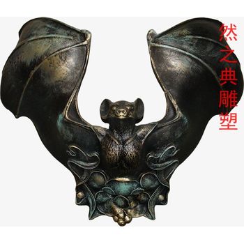 標(biāo)準(zhǔn)蝙蝠雕塑生產(chǎn)制作-廣場系列-鍛鋼蝙蝠雕塑