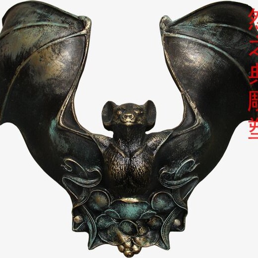 常用蝙蝠雕塑景觀生產(chǎn)-街景小品-酒店蝙蝠雕塑