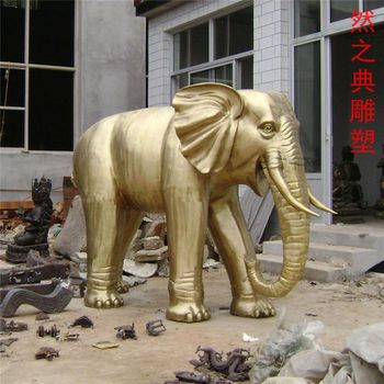 常用酒店銅大象雕塑生產(chǎn)商-多彩藝術(shù)-噴泉銅大象雕塑