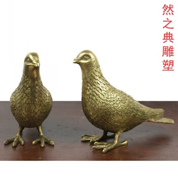 酒店鴿子銅雕制造商-景觀雕塑-裝飾景觀鴿子銅雕