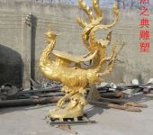 优选凤鸟铜雕塑厂家公园鸟禽艺术品铜雕塑凤鸟价格