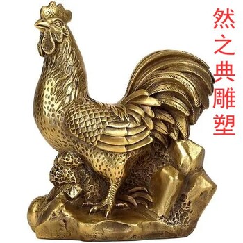 優(yōu)選商業(yè)公雞銅雕生產(chǎn)商-標(biāo)識雕塑-校園景觀公雞銅雕