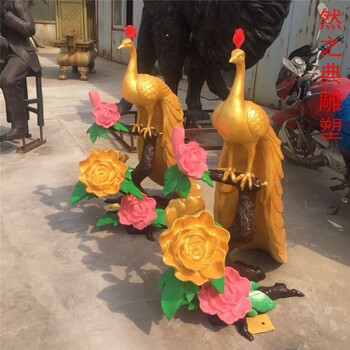 標(biāo)準(zhǔn)民族孔雀雕塑制作廠家-校園雕塑-公共孔雀雕塑