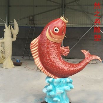 定做城市金鱼雕塑制作厂家-小区雕塑-钢结构金鱼雕塑