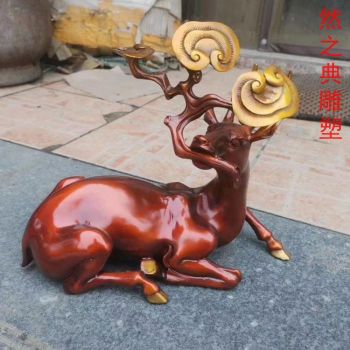 优选商业小鹿雕塑制造商-街道标识-大型小鹿雕塑